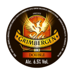 etichetta birra rossa d'abbazia grimbergen double