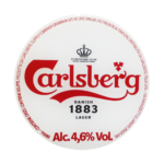 etichetta della birra lager carlsberg 1883