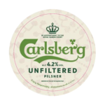 etichetta della birra pils carlsberg unfiltered