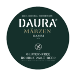 etichetta della birra senza glutine doppio malto daura marzen